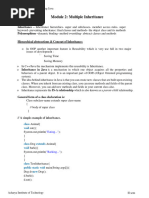 Module 2 - MULTIPLE INHERITANCE - LectureNotes