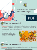 Biochemistry of Carotenoids and Their Changes