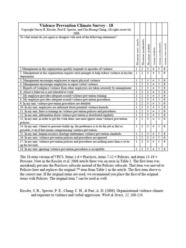Vpcs | PDF | Violence | Problem Behavior