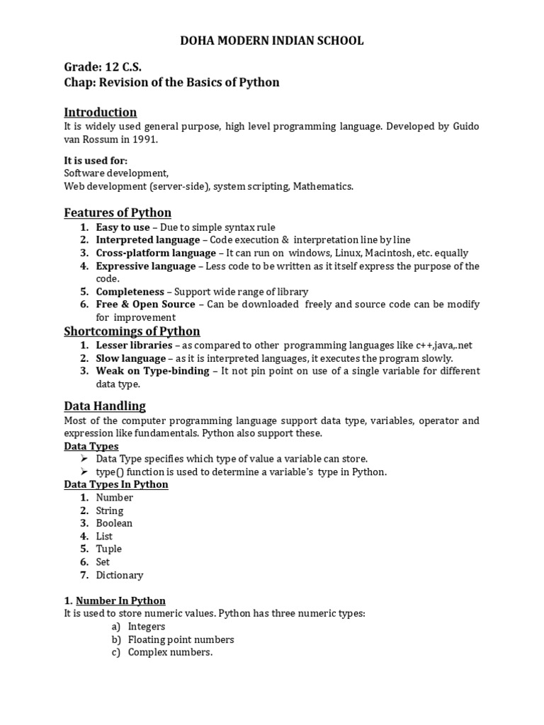 revision-basics-python-notes-1-pdf-data-type-control-flow