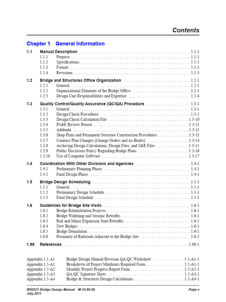 WSDOT Bridge Design Maual PDF PDF Prestressed Concrete Building Technology