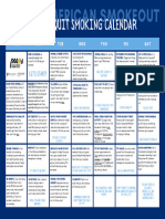 30 Day Quit Smoking Calendar