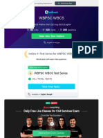 WBCS Prelims 2021 (22 Aug 2021) English