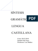 SÍNTESIS Gramatica
