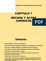 Capítulo 7 Hechos y Actos