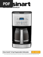 Bella Pro Series 14-Cup Manual | PDF | Coffee