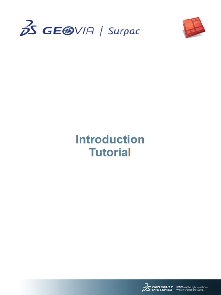 Introduction Surpac 2019 | PDF | Icon (Computing) | Menu (Computing)