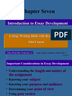 Chapter 7 Introduction To Essay Development
