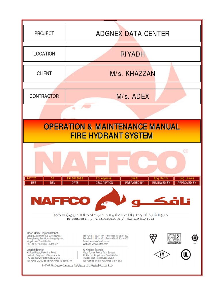 O&M Fire Hydrant System PDF Valve Materials