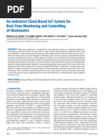 An Industrial Cloud Based IoT System For Real Time Monitoring and Controlling of Wastewater