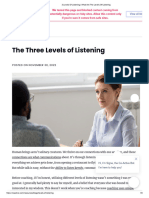3 Levels of Listening - What Are The Levels of Listening