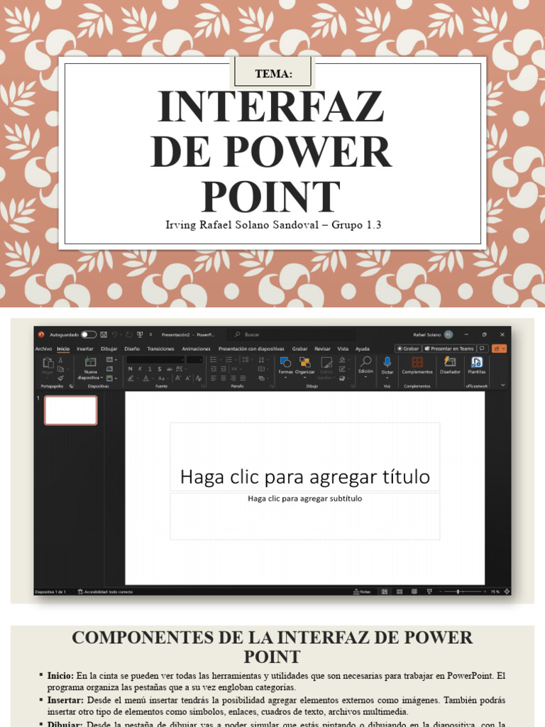 Interfaz De Power Point Actividad 2 Pdf