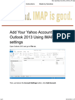 Setting IMAP Yahoo Pada Outlook