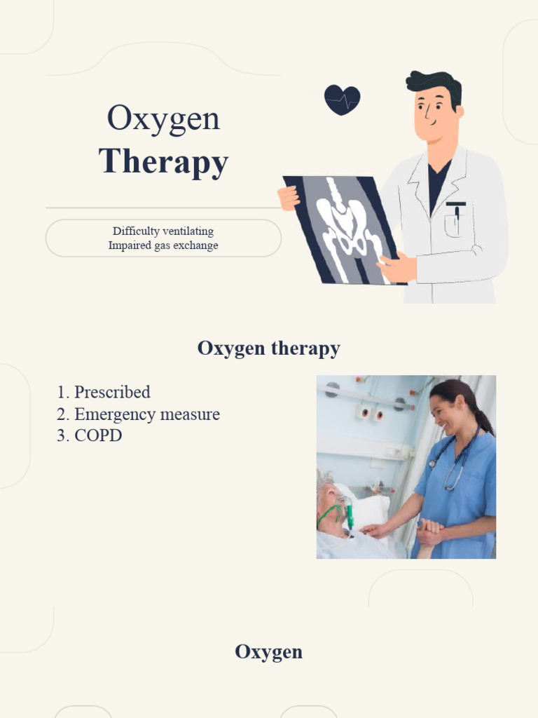 Oxygen Therapy PDF Oxygen Chemical Process Engineering