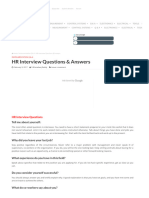 HR Interview Questions & Answers Instrumentation Tools