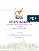 Manual Pembekal SISTEM Ep FELDA Proses Pendaftaran Pembekal