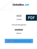 F9 - Mock B - Answers