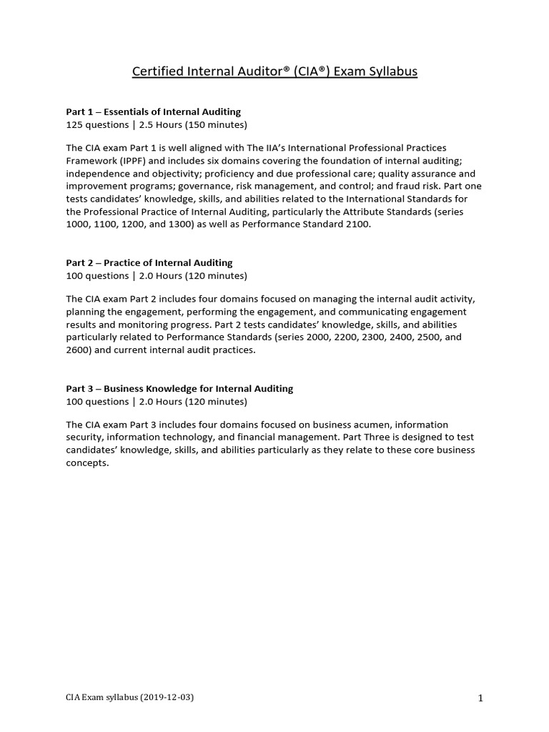 Cia 2 | PDF | Internal Audit | Audit