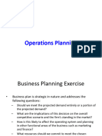 Aggregate Operations Planning