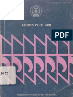 Telaah Puisi Bali (1991)