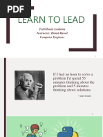 Learn To Lead