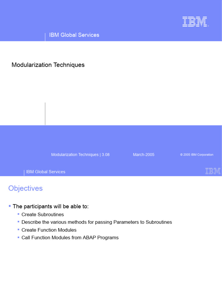 Chapter 08 - Modularization Techniques | PDF | Modular Programming ...