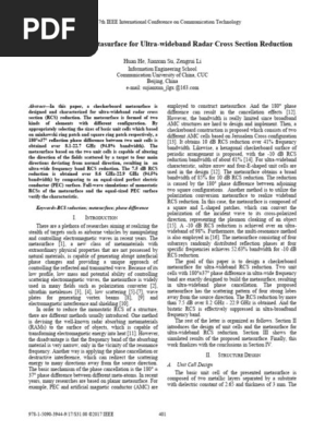 A Checkerboard Metasurface for Ultra-wideband Radar Cross Section Reduction