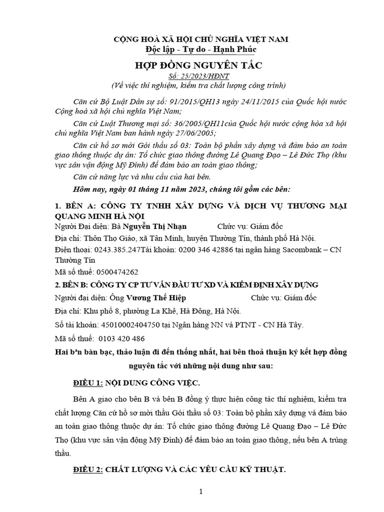 HDNT Thi Nghiem - KDXD | PDF
