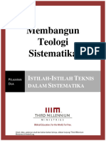 2 Membangun Teologi Sistematika Istilah Istilah Teknis Dalam Sistematika