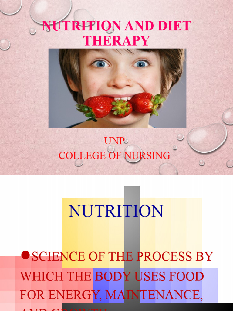 Nutrition and Diet Therapy Powerpoint | PDF | Fat | Foods