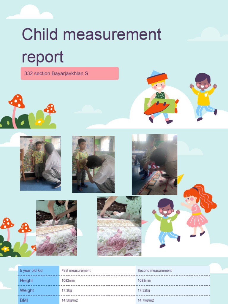 General Hygiene Child Measurement Pdf