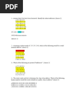 Preguntas de Direccionamiento IP