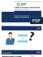 Sosialisasi Rubrik Kegiatan Mahasiswa