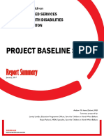 Baseline Study On Children With Disabilities Summary BiH