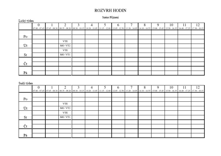 Agepbhkpmdmaohdicgdkkadpifelikemoopdgedlllam - Rozvrh Hodin | PDF