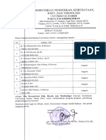 Surat Tugas Tim Konsentrasi Etik 2023