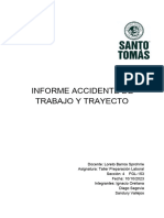 Informe Accidente de Trabajo y Trayecto