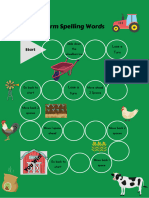 Farm Spelling Board Game