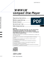 FM/MW/LW Compact Disc Player: CDX-L450