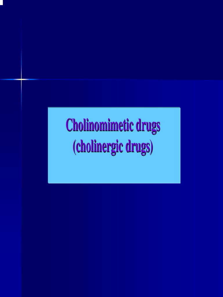 Direct Acting Cholinomimetics Download Free PDF Acetylcholine