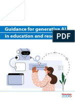 Guidance For Generative AI in Education and Research