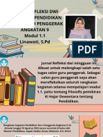 Jurnal Refleksi Dwi Mingguan Pendidikan Calon Guru Penggerak Angkatan 9 Modul 1.1 Linawati, S.PD