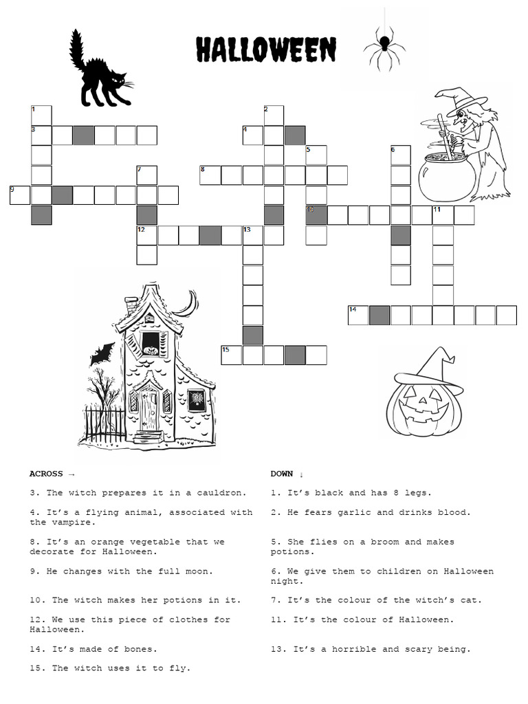 Crosswords Halloween PDF
