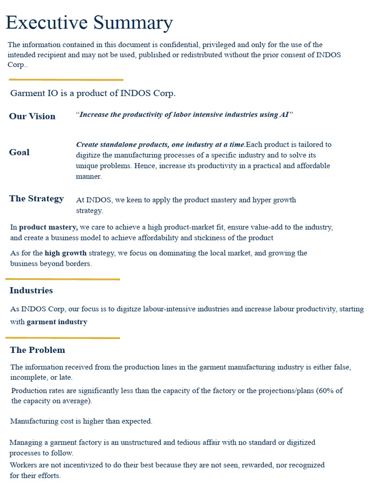 GIO Executive Summary For Translation PDF Enterprise Resource