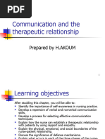 Communication and The Therapeutic Relationship