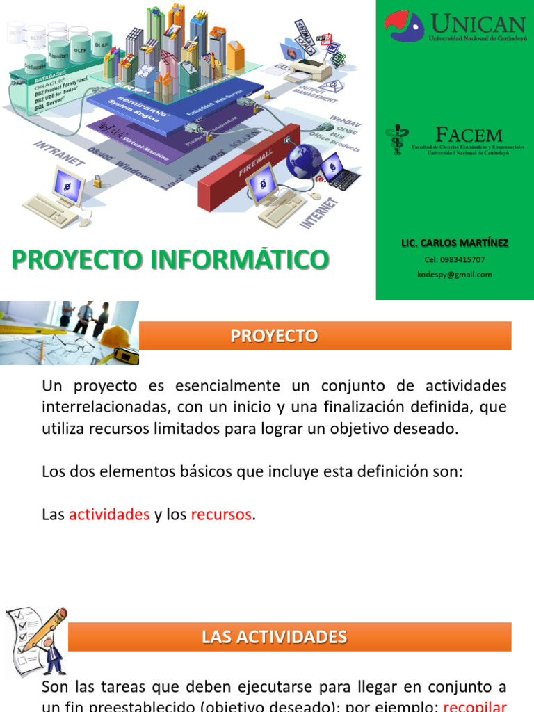 Guía de Proyectos Informáticos | PDF | Planificación | Bases de datos