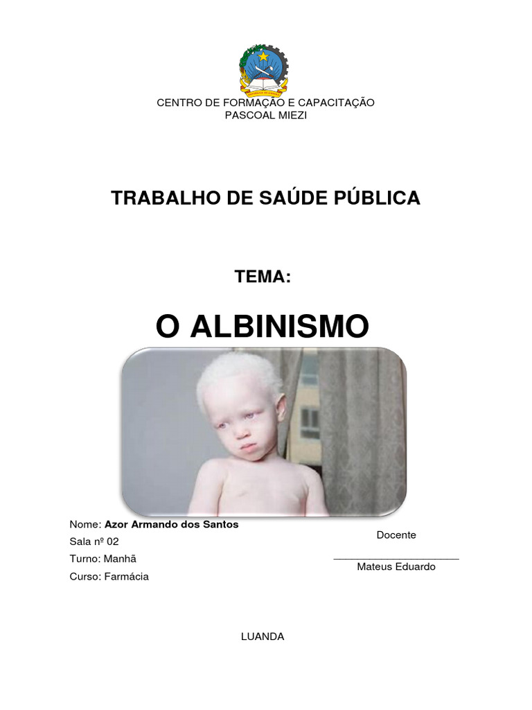 Albinism o | PDF | Cor dos olhos | Cabelo