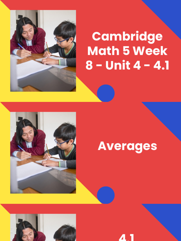 Cambridge math 5 week 8 unit 4 4 1 pdf