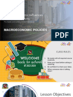 1 Economic Influences-Macroeconomic Policies