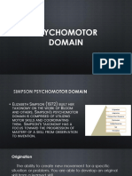 Psychomotor Domain